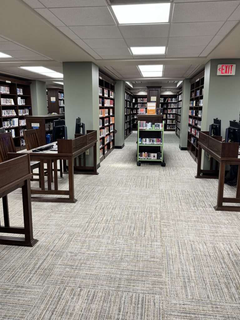 Computer Area with new carpet