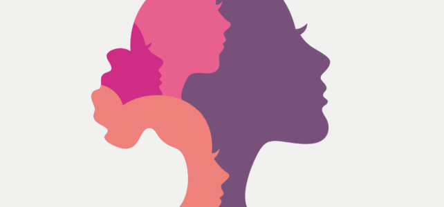 Silhouette of woman's face