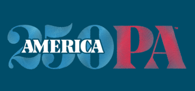 America250 @ Sewickley Public Library America250 PA logo on dark blue background